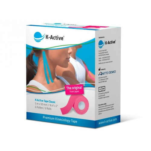 K-Active Kinesiology Tape Classic 5cmX5m Pink