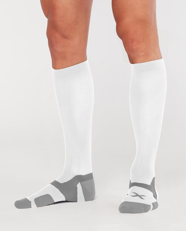 Κάλτσα Συμπίεσης 2XU (Vectr Cushion Socks) White UA5156e