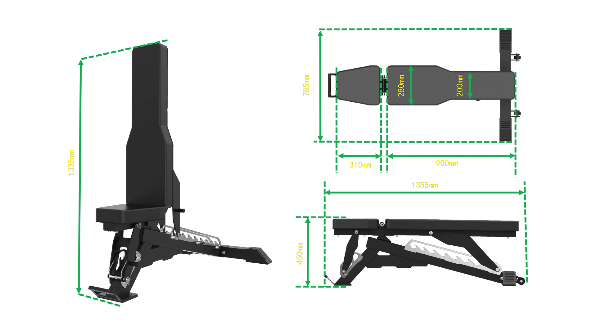 Ρυθμιζόμενος Πάγκος Pegasus B1075